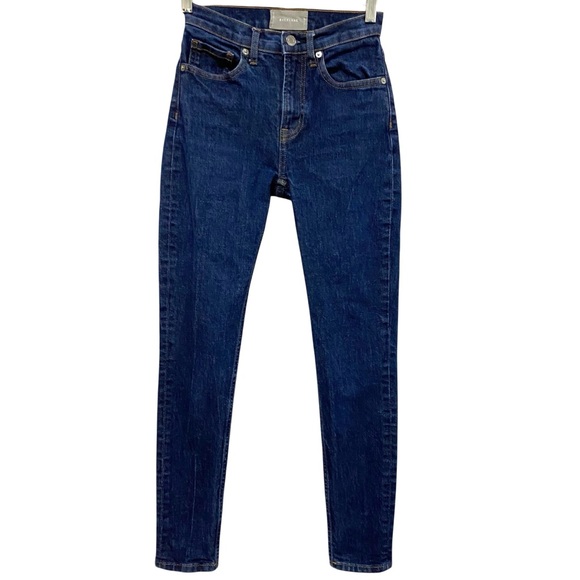 Everlane Blue Skinny Jeans Sleek Tapered Fit - Picture 1 of 13